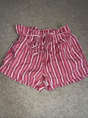 American Eagle Tie Shorts - Red